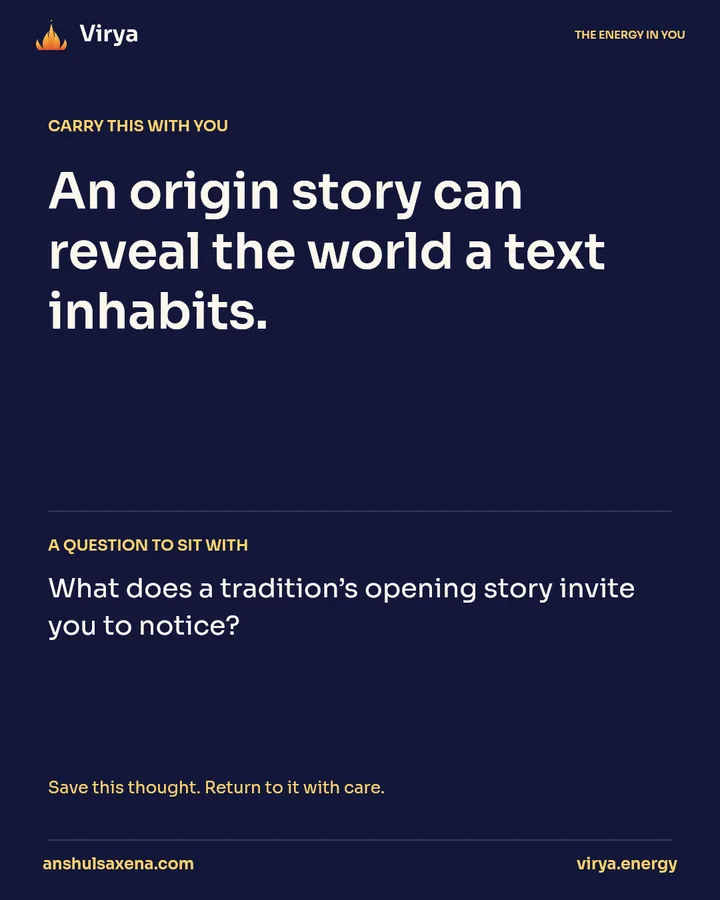 The ocean in the origin story, card 5 of 5
