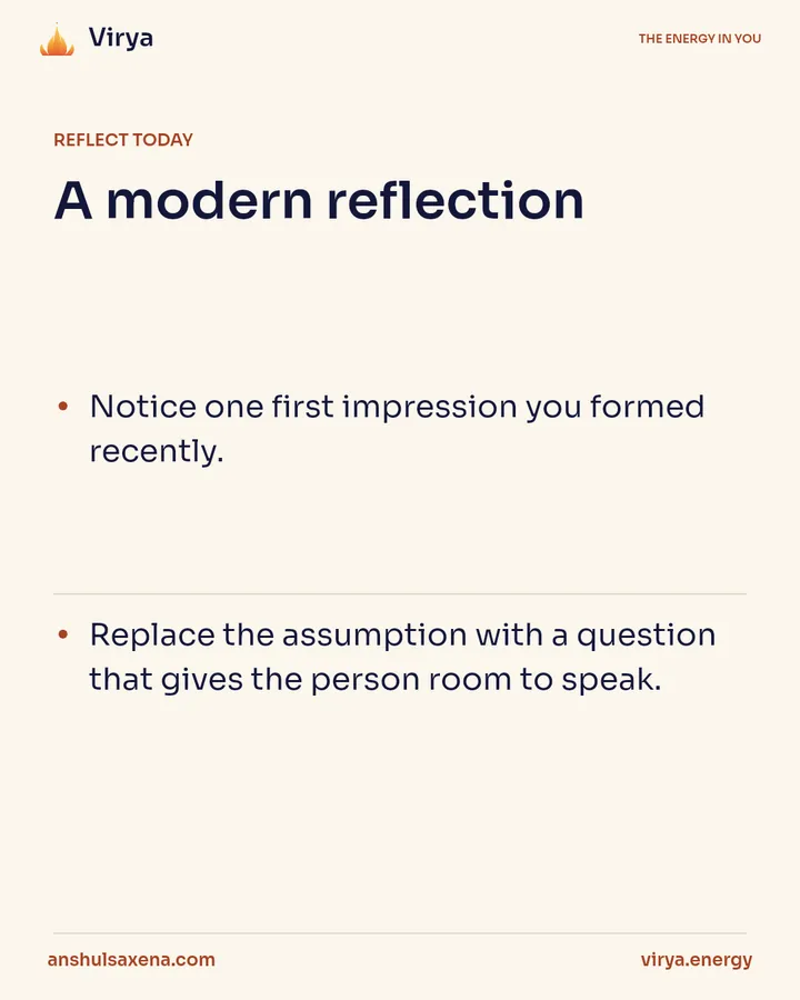 Outer signs and inner qualities, card 4 of 5