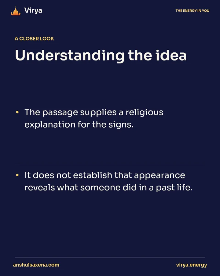 The belief behind the signs, card 4 of 6