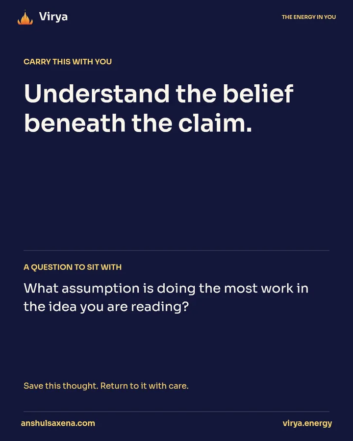 The belief behind the signs, card 6 of 6