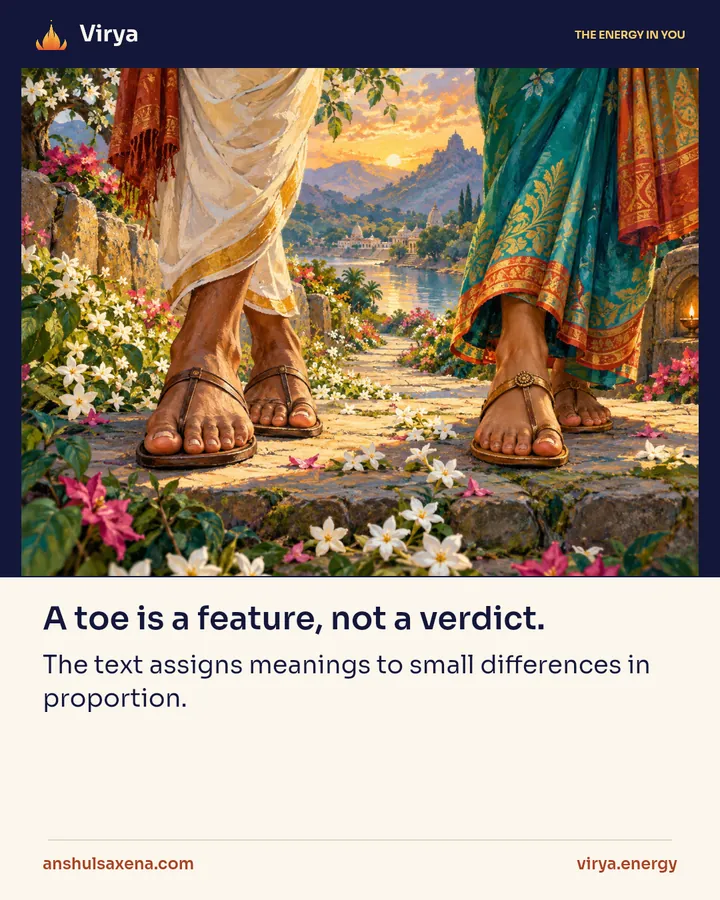 A toe is a feature, not a verdict, card 1 of 5