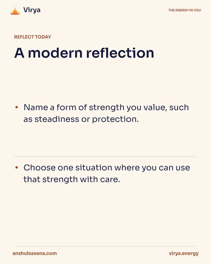 Why compare a person with a lion?, card 4 of 5