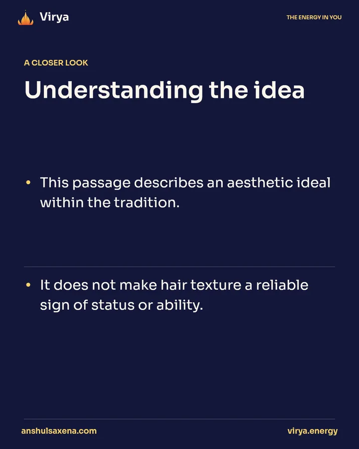 Hair as a royal sign, card 4 of 6
