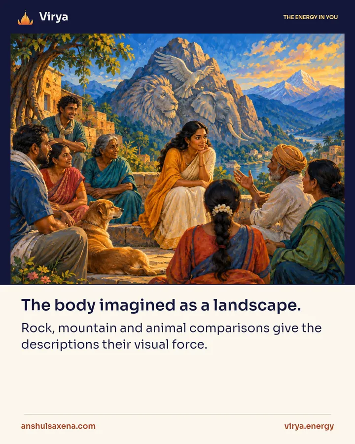 The body imagined as a landscape, card 1 of 5