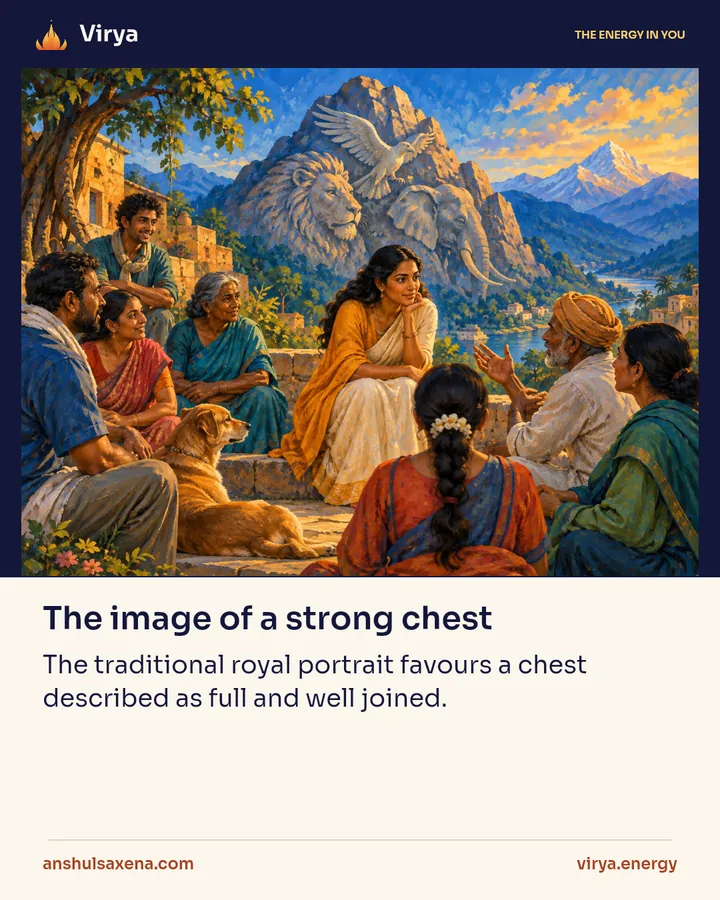 The image of a strong chest, card 1 of 6