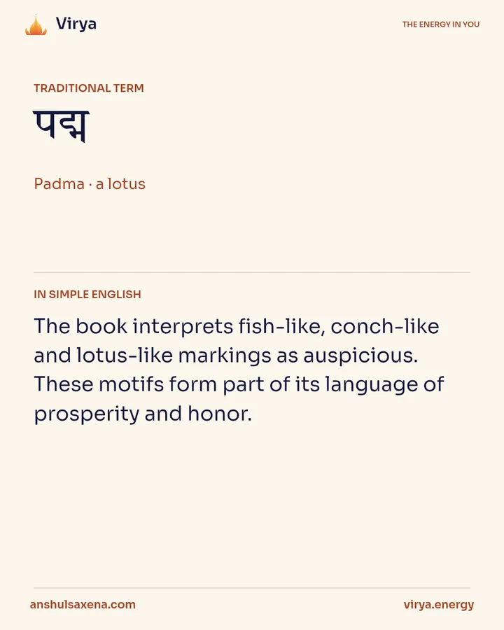 Fish, lotus and conch, card 2 of 5