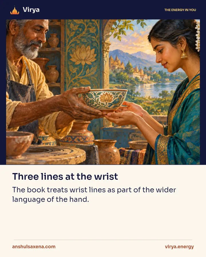 Three lines at the wrist, card 1 of 6