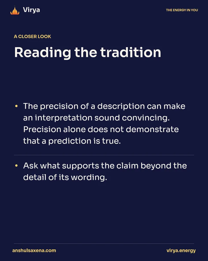 The thumb in a detailed reading, card 3 of 5