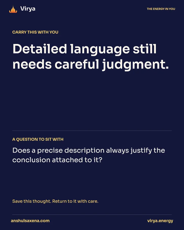 The thumb in a detailed reading, card 5 of 5