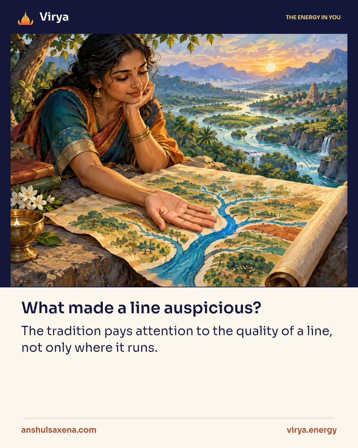 What made a line auspicious?, card 1 of 6