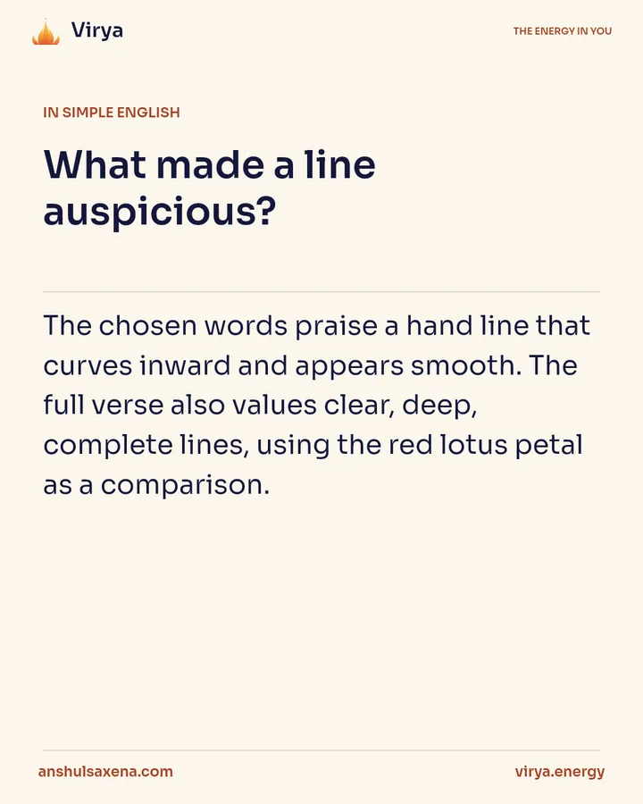 What made a line auspicious?, card 3 of 6