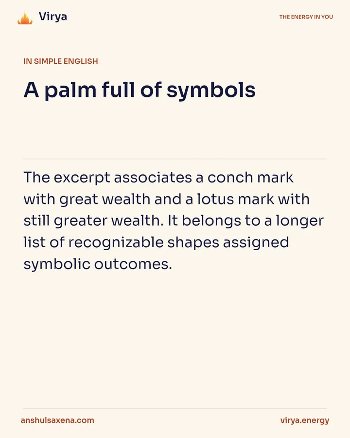 A palm full of symbols, card 3 of 6