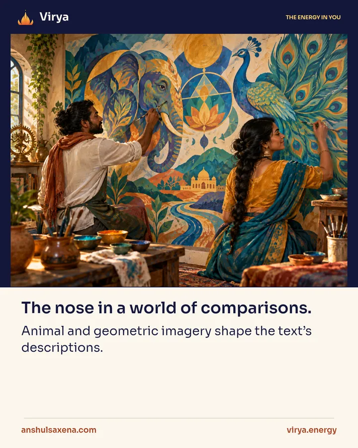 The nose in a world of comparisons, card 1 of 5