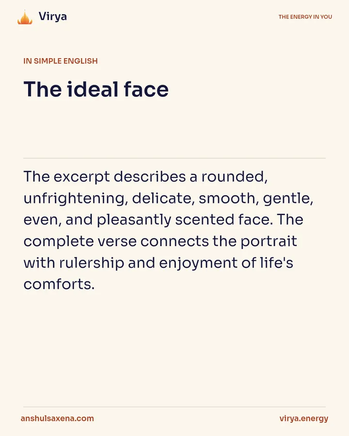 The ideal face, card 3 of 6