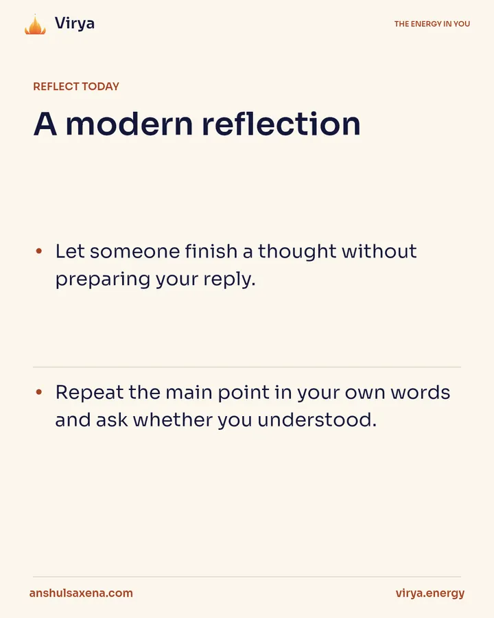 Turn attention toward listening, card 4 of 5