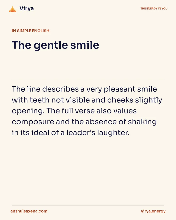 The gentle smile, card 3 of 6