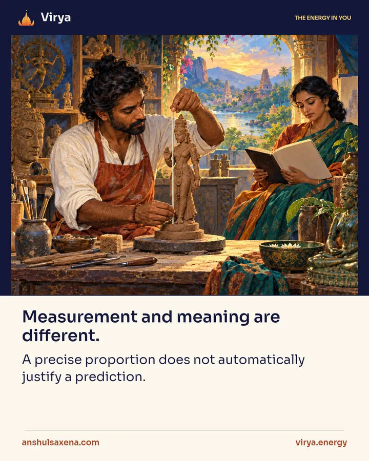 Measurement and meaning are different, card 1 of 5