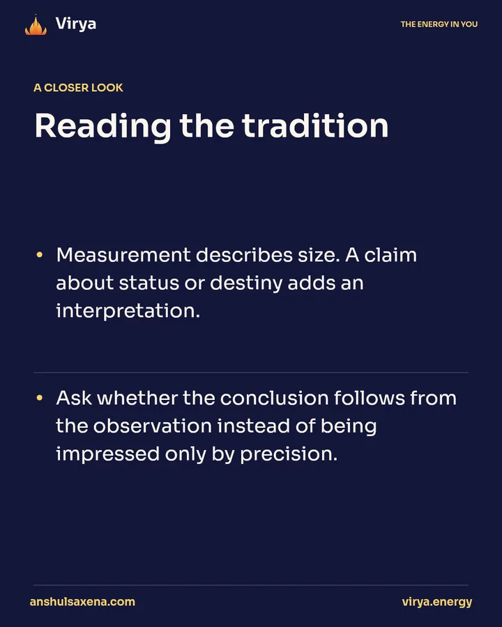 Measurement and meaning are different, card 3 of 5