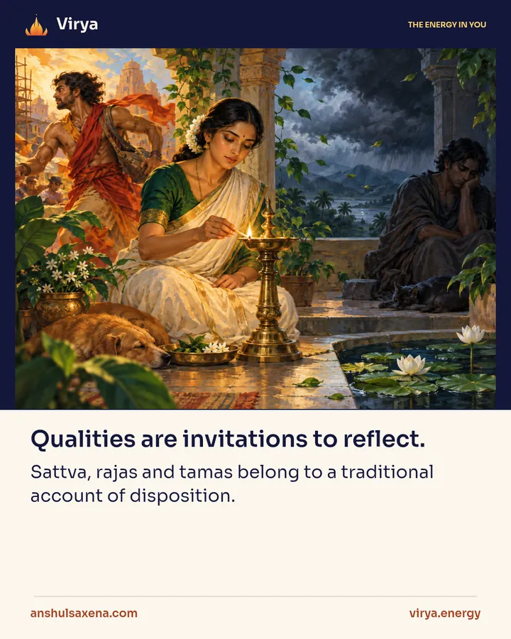 Qualities are invitations to reflect, card 1 of 5