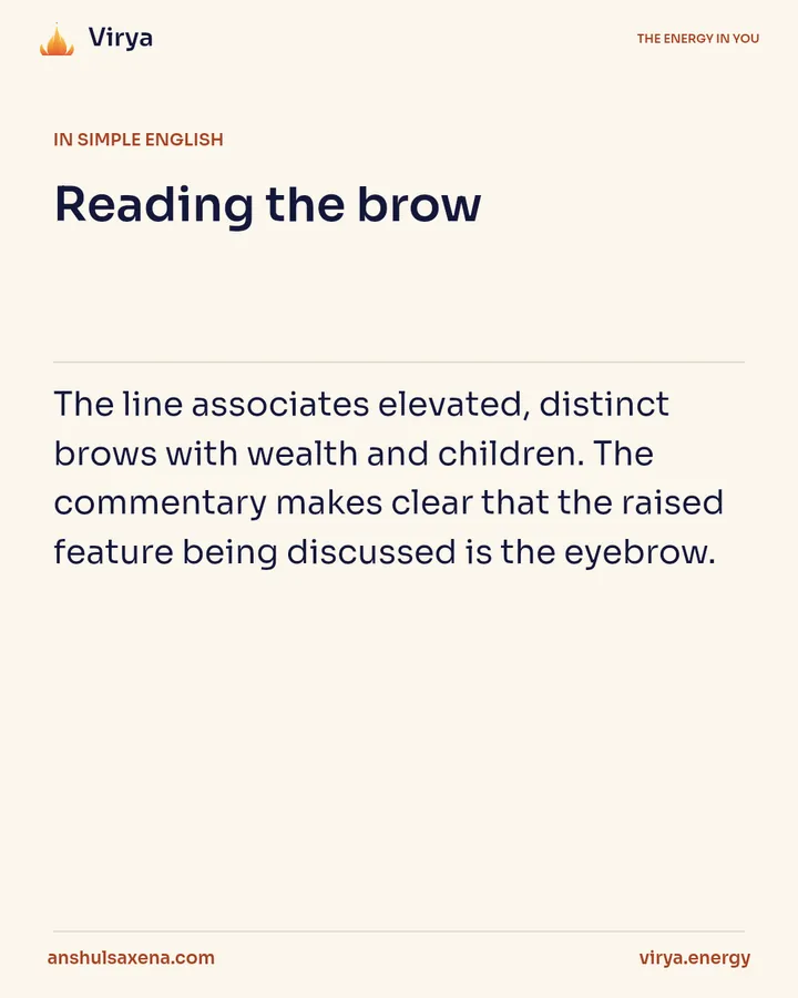 Reading the brow, card 3 of 6