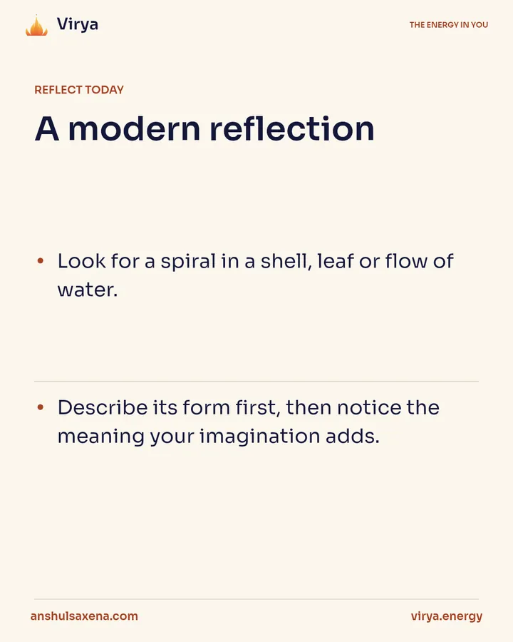 The spiral as a traditional sign, card 4 of 5