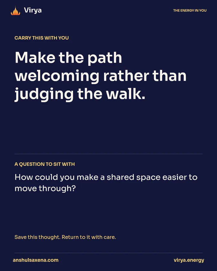 A walk has a context, card 5 of 5
