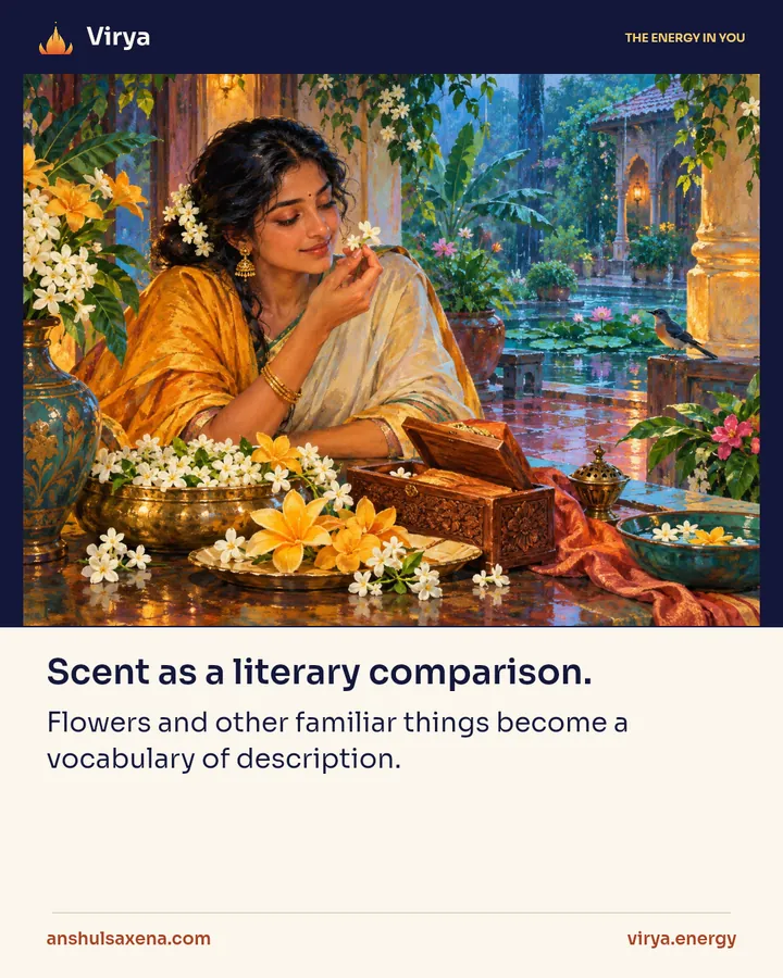 Scent as a literary comparison, card 1 of 5