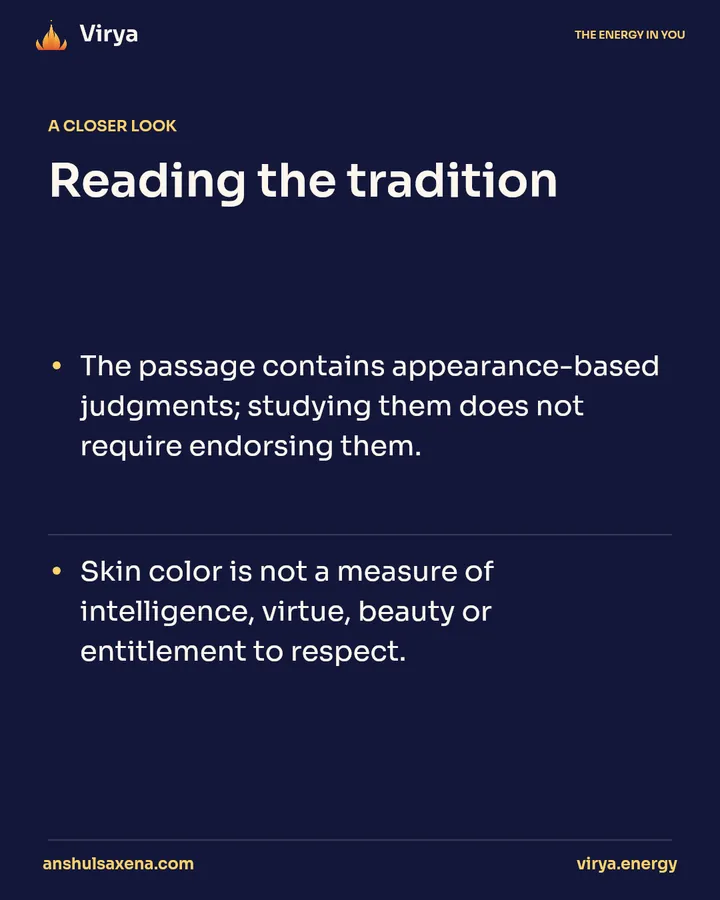Skin color is not character, card 3 of 5