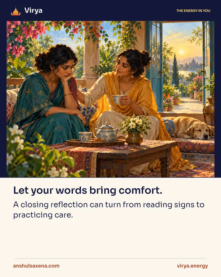 Let your words bring comfort, card 1 of 5