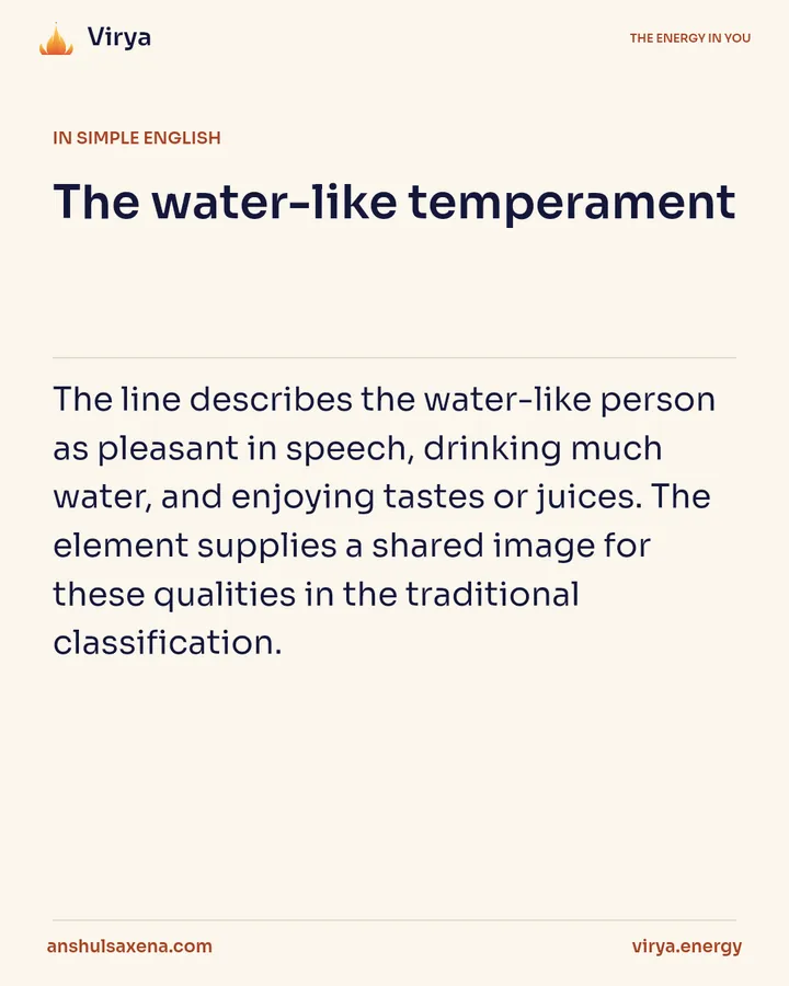 The water-like temperament, card 3 of 6