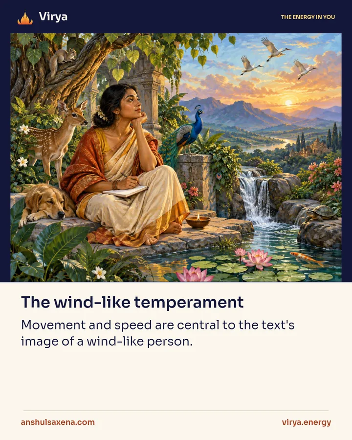 The wind-like temperament, card 1 of 6