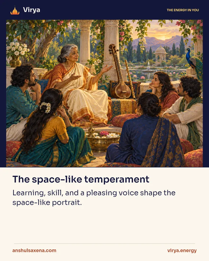 The space-like temperament, card 1 of 6