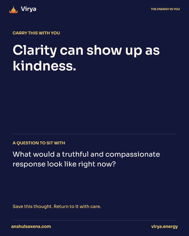 Sattva: clarity and steadiness, card 6 of 6