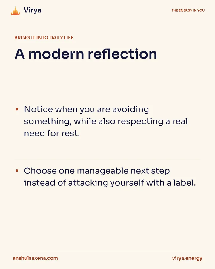 Tamas: when energy feels heavy, card 5 of 6