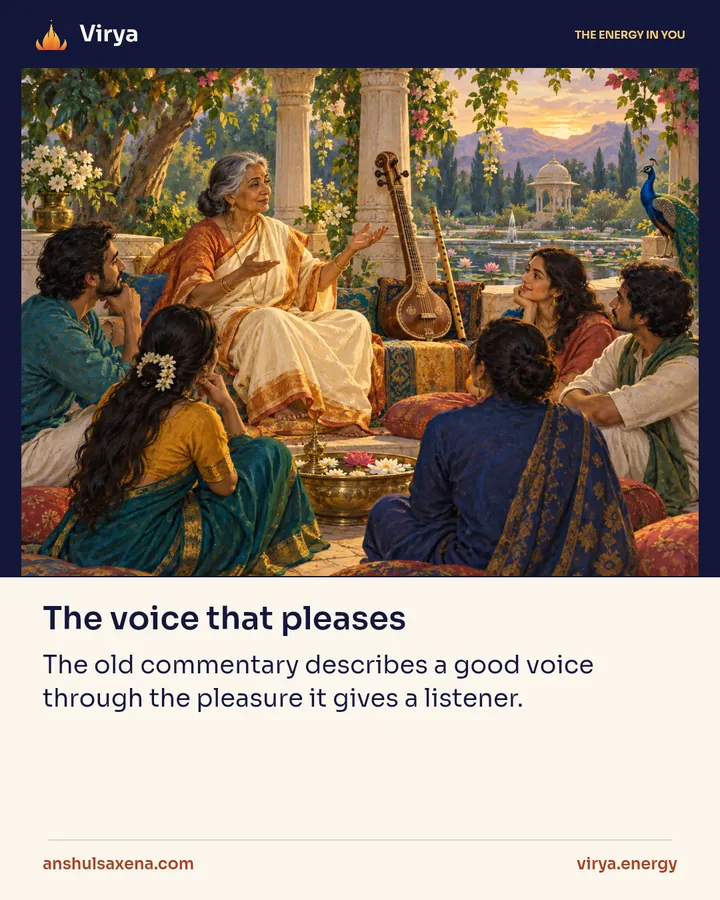 The voice that pleases, card 1 of 6