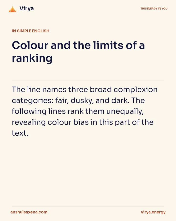 Color and the limits of a ranking, card 3 of 6