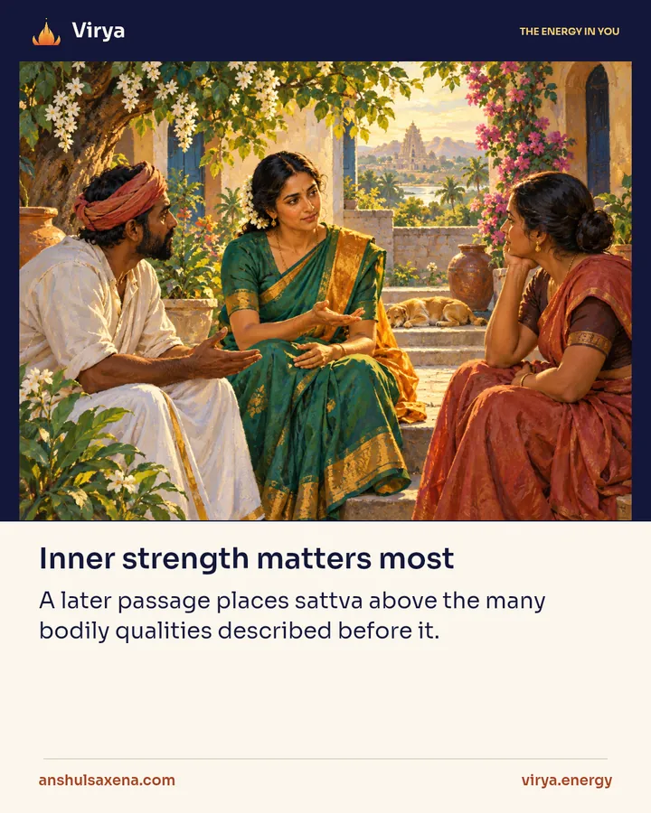 Inner strength matters most, card 1 of 6