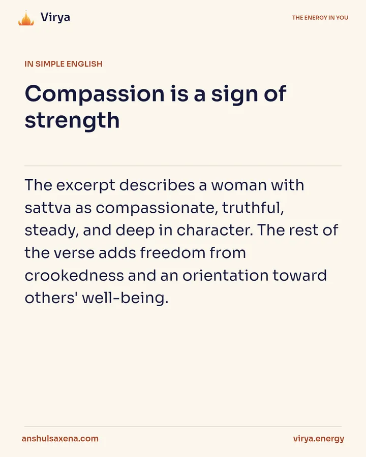 Compassion is a sign of strength, card 3 of 6