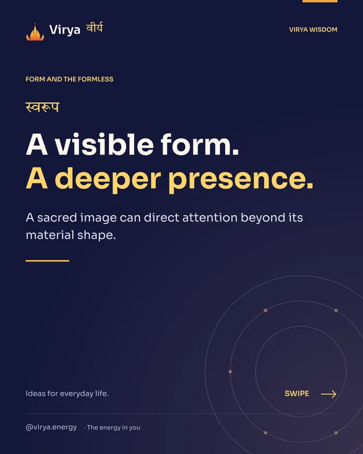 A visible form. A deeper presence. A sacred image can direct attention beyond its material shape.