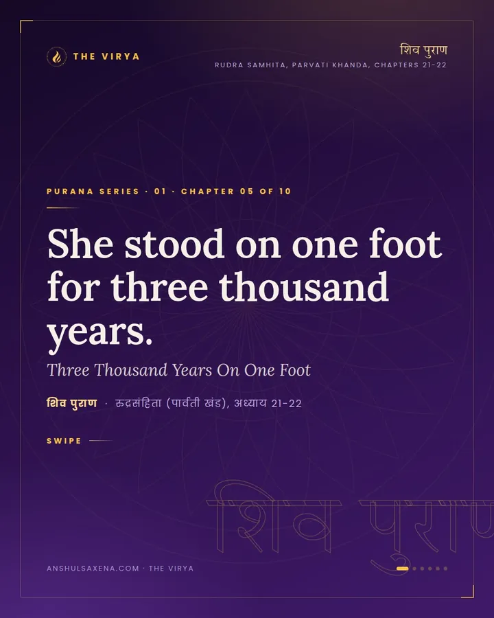 Three Thousand Years On One Foot, card 1 of 6
