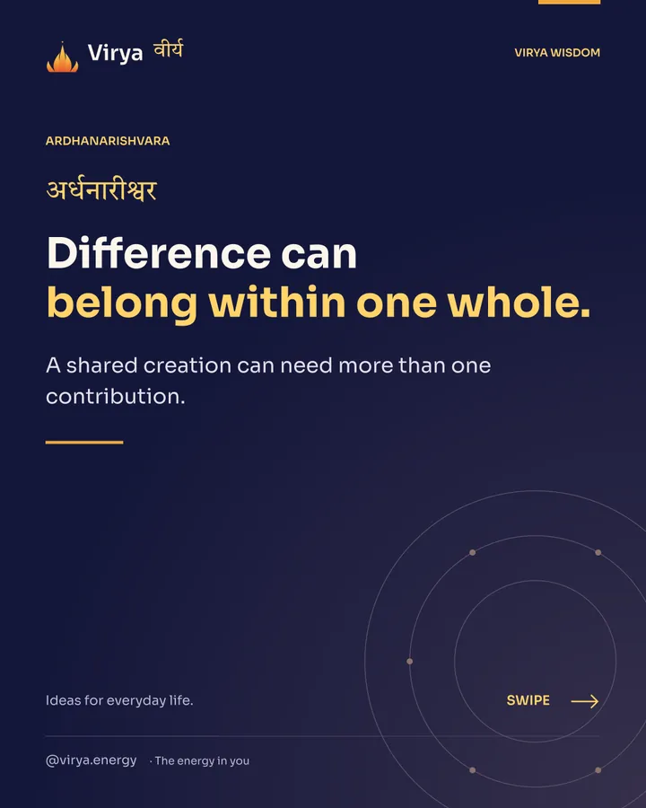 Difference can belong within one whole. A shared creation can need more than one contribution.