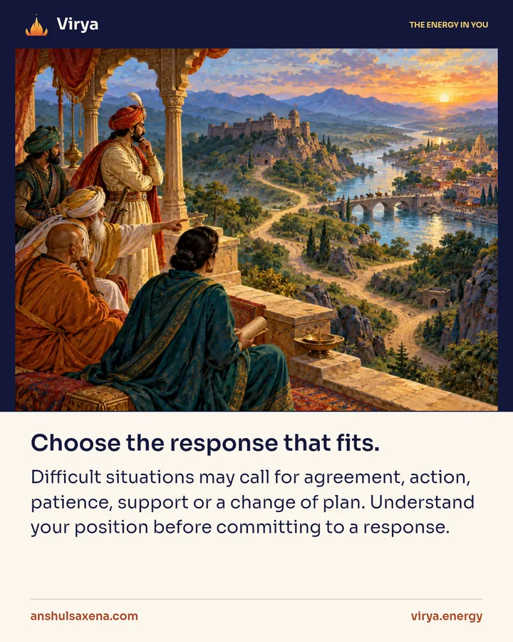 Painting for 6 ways to face an enemy