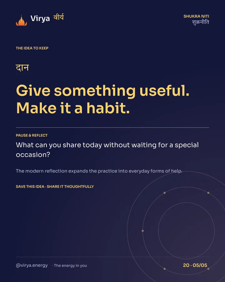 Make generosity a practice, card 5 of 5