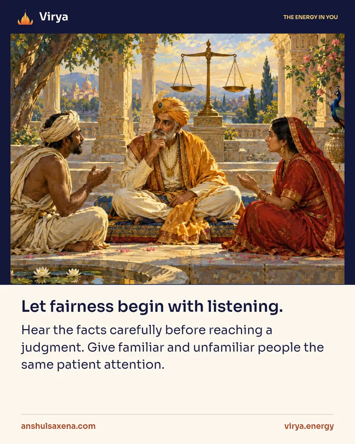 Painting for A fair hearing starts with fairness