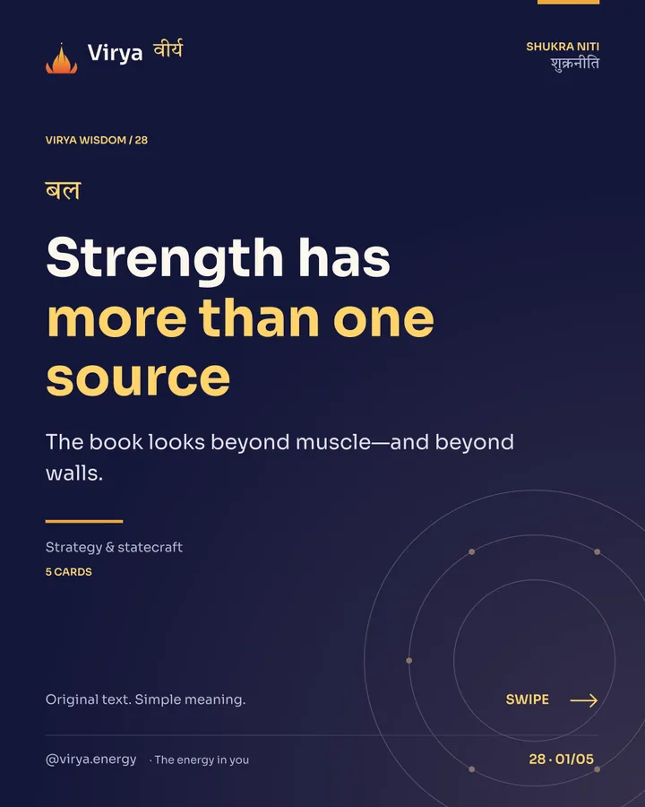 Strength has more than one source, card 1 of 5