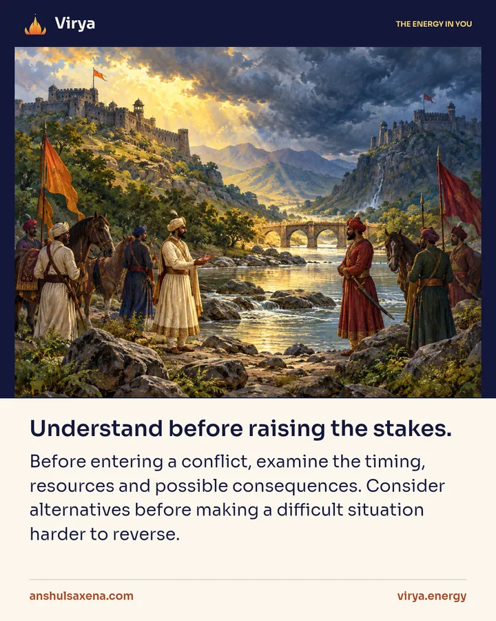 Painting for Before a conflict, weigh the situation