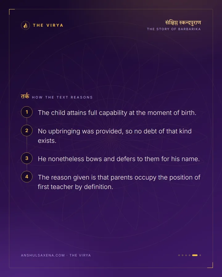 The First Guru Is The Parents, card 5 of 6