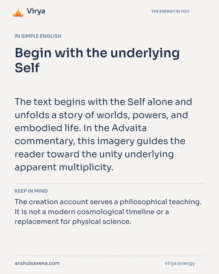 Begin with the underlying Self, card 3 of 7
