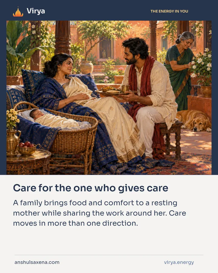 Care for the one who gives care, card 4 of 7
