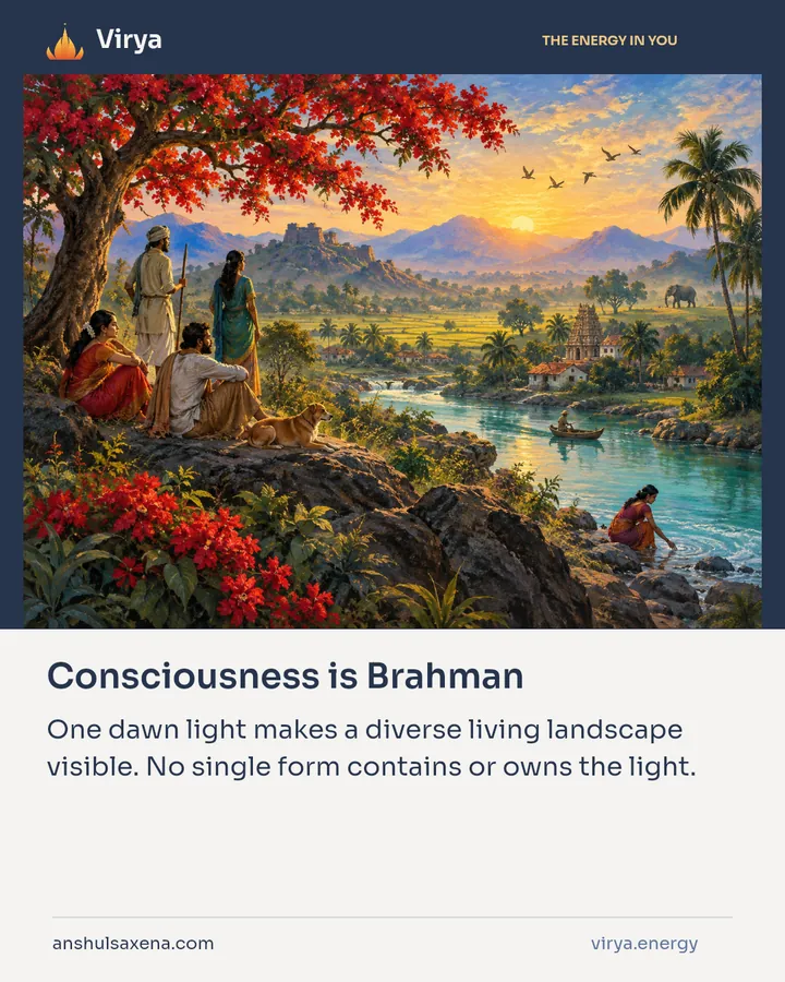 Consciousness is Brahman, card 4 of 7